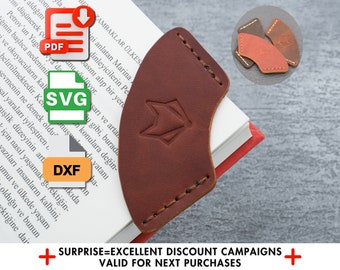 Leather Bookmark Pattern: DIY Craft Template (PDF Download)