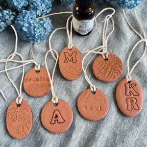 Personalized Terracotta Inspired Clay Diffuser – Scandi Style Essential Oil Aroma Ornament
