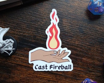 Cast Fireball sticker