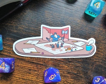 TTRPG Tabletop Gaming Sticker Dungeons and Dragons Pathfinder Sticker