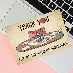 Thank You TTRPG DnD Party Dungeon Master Thanks Greeting Card