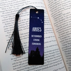 Aries Zodiac - Metal bookmark