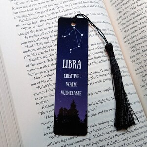 Libra Zodiac - Metal bookmark