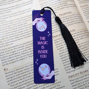 Magic crystal ball - Metal bookmark