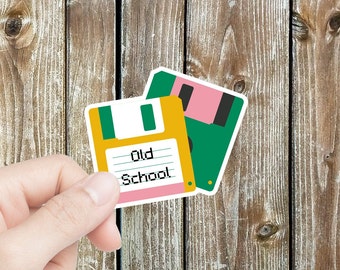Old School Floppy Disk sticker