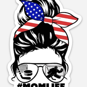 MOM LIFE - HOCKEY Goalie Sticker