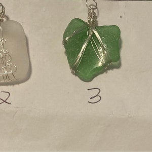 sea glass pendants (pick one)