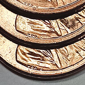 2023 P penny VDB-V EXTRA V  Bu Red Hot variety error Coins tops! 10 coin ms65 or better