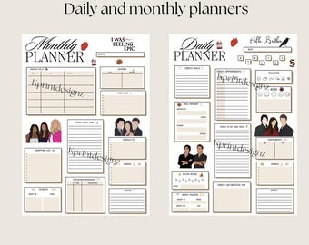 UNDATED A5 planner agenda printable refill inserts