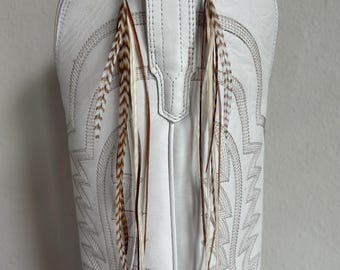Feather Earrings, Long Hair Feather Earrings, Western Earrings