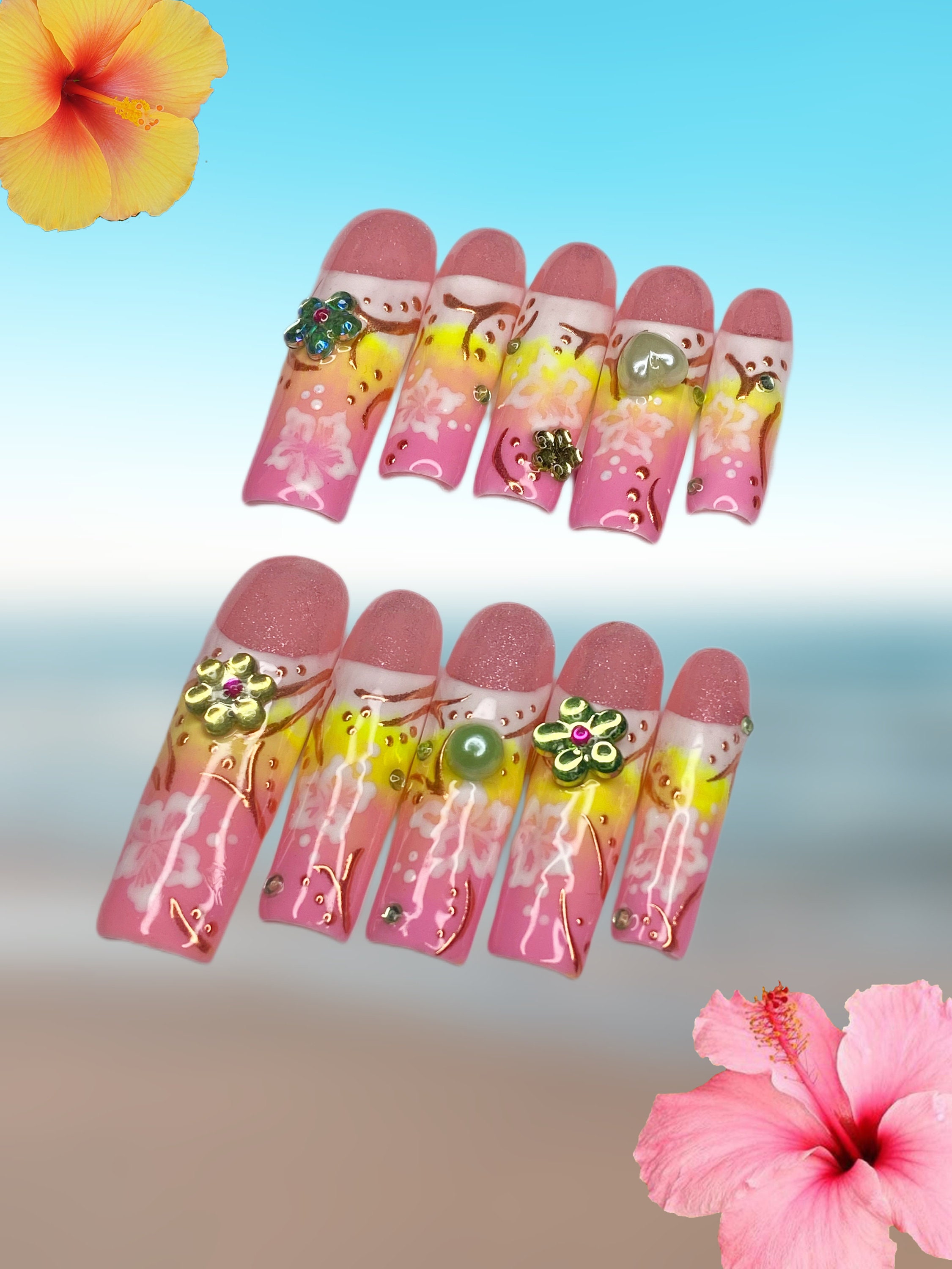 xbebebarbiiix — 💗 pink airbrush nails 💗