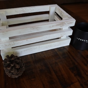 Wooden Crate Made From Reclaimed Pallets, Wooden Storage Crate, Wooden Milk Crate, Vintage Wooden Apple Crate, Wooden Milk Crate, Distressed