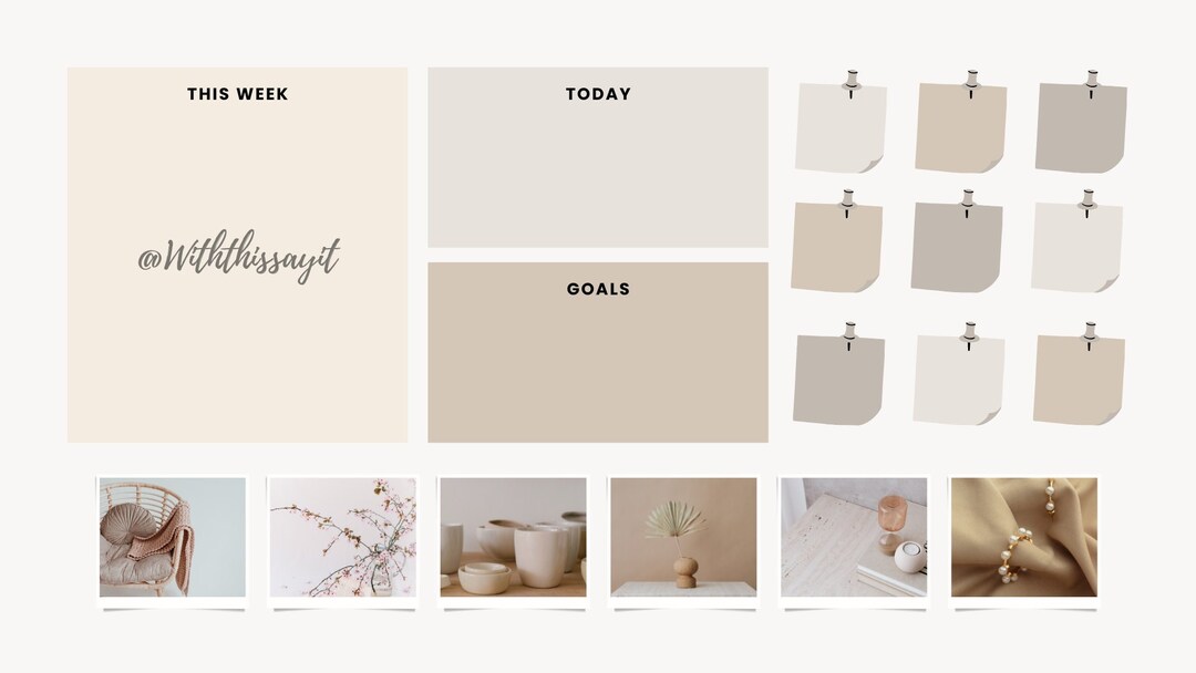Boho Beige Minimalist Desktop Wallpaper Etsy