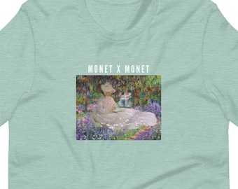 Monet t-shirt | Claude Monet Irises x Frühling | Famous Monet Art T-shirt