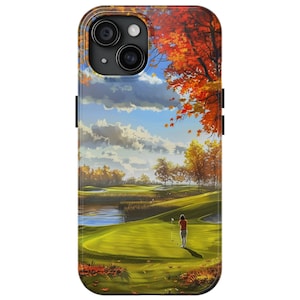 Golf Course iPhone and Samsung Tough Cases, Phone Case Gift for Golfer, Golfing Phone Case Gift, Golf Pro Phone Case Gift