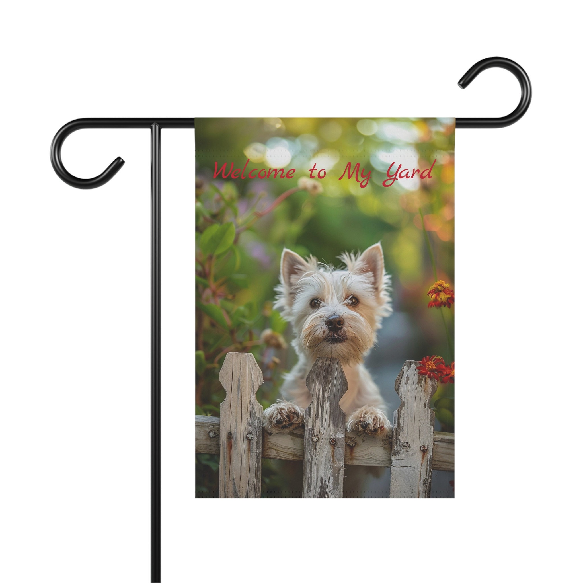 Westie Summer Garden & House Banner, 12x18 In, Westie Lover Gift ...