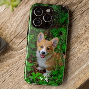 PERSONALIZED Corgi Tough Phone Case, Corgi Lover Gift, Dog Lover Gift, Dog Walker Gift, Cute Corgi Case, iPhone Case, Samsung Case