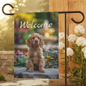 Cocker Spaniel Summer Garden & House Banner Gift for Cocker Spaniel Lover Gift, Cocker Spaniel Garden Flag Gift for Cocker Spaniel Owner