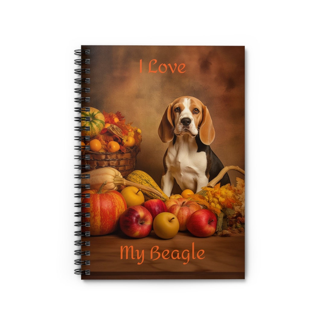 Beagle Notebook Beagle Puppy Spiral Notebook - Ruled Line, Beagle Puppy Notebook Gift ...