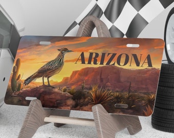 Arizona Vanity Plate, Roadrunner Vanity Plate, Arizona Roadrunner Vanity License Plate, Arizona Vanity Plate Gift
