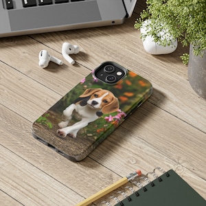Beagle Puppy Tough iPhone Cases, iPhone Case Gift, Beagle iPhone Case Gift, Beagle Lover Gift, Beagle Owner Gift