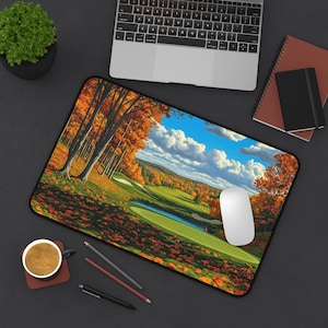 Golfer&#39;s Computer Desk Mat, Three Sizes, Golfer Gift, Golfing Award, Golfing Prize, Golf Lover Gift, Golf Player Gift, Golf Tournament Gift