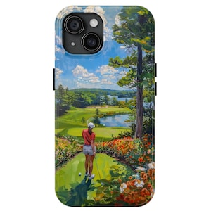 Golf Course iPhone and Samsung Tough Cases, Phone Case Gift for Golfer, Golfing Phone Case Gift, Golf Pro Phone Case Gift