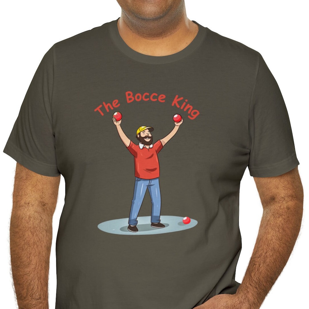 Bocce Shirt for Men, Short Sleeve Bocce Tee, Bocce Ball Player Gift