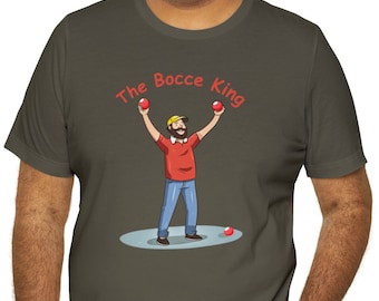 Camisa de bocha para homens, camiseta de manga curta para bocha, presente para jogador de bocha, presente para amante de bocha