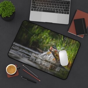 Fly-Fisher&#39;s Computer Desk Mat, Three Sizes, Fisher Gift, Fly-Fishing Award, Fly-Fishing Prize, Fly-Fishing Lover Gift, Fly-Fisher Gift