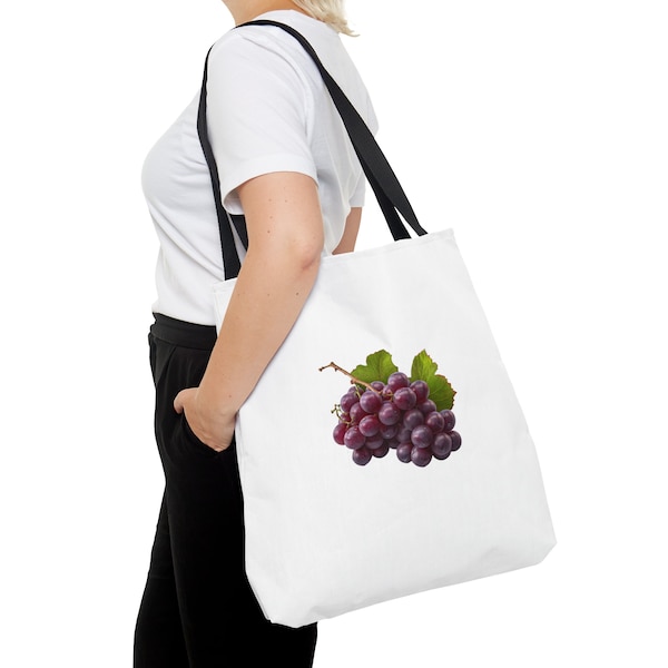 Sac fourre-tout raisin, trois tailles, sac fourre-tout, cadeau sac fourre-tout, cadeau sac fourre-tout raisin