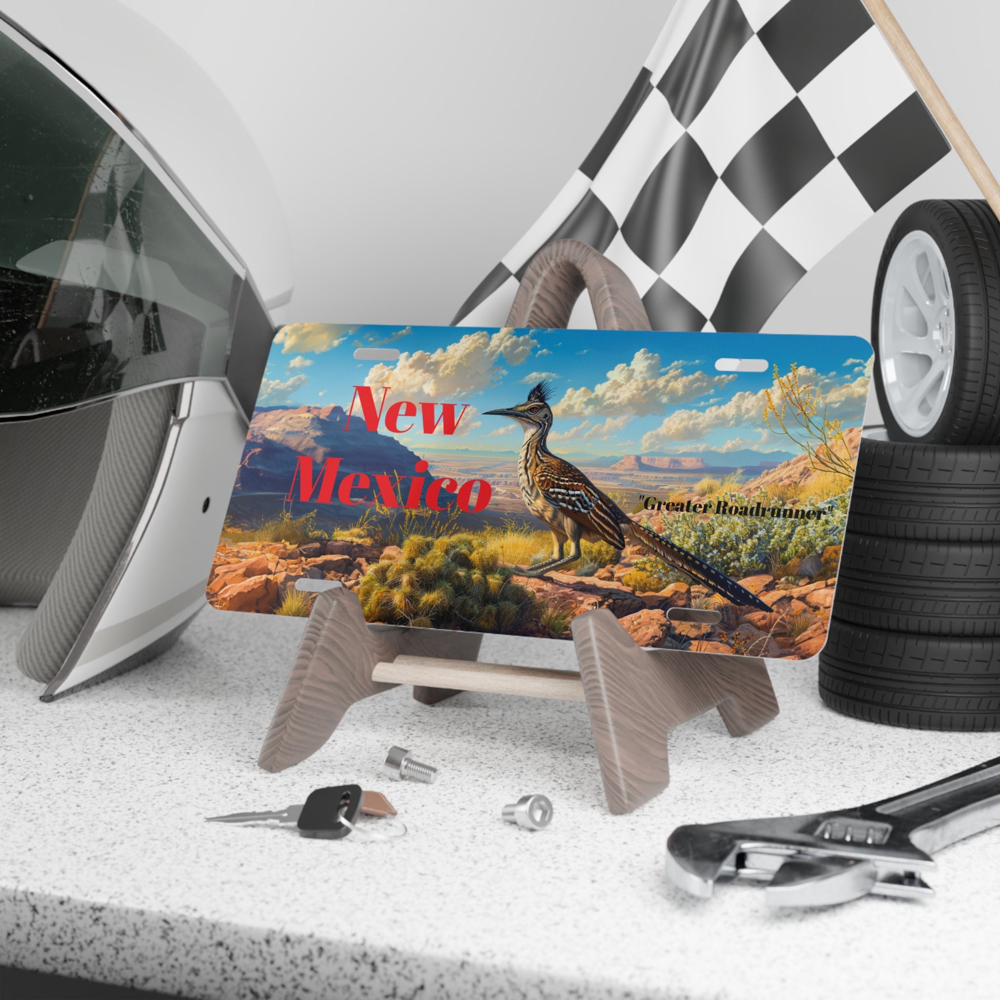 New Mexico Vanity Plate, New Mexico Roadrunner Vanity Plate, Desert Vanity License Plate, New Mexico Vanity Plate Gift, Southwest Lover Gift