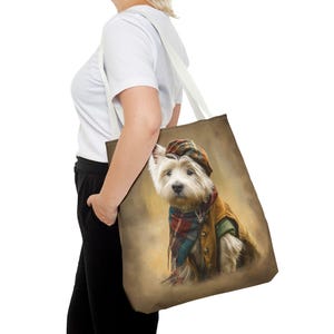 Highlander Westie Tote Bag, Three Sizes, Westie Owner Gift, Westie Lover Gift, Scotland Lover Gift, Vet Gift, Dog Walker Gift