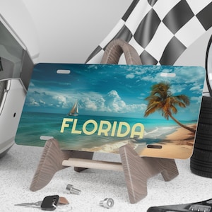 Florida Vanity Plate, Florida Beach Vanity Plate, Florida Beach Lover Vanity License Plate, Florida Vanity Plate Gift, Florida Lover Gift