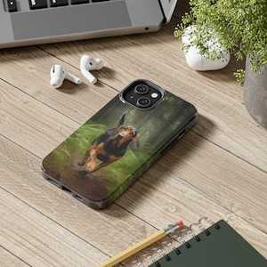 Black and Tan Bloodhound Tough iPhone Cases, Bloodhound iPhone Case Gift