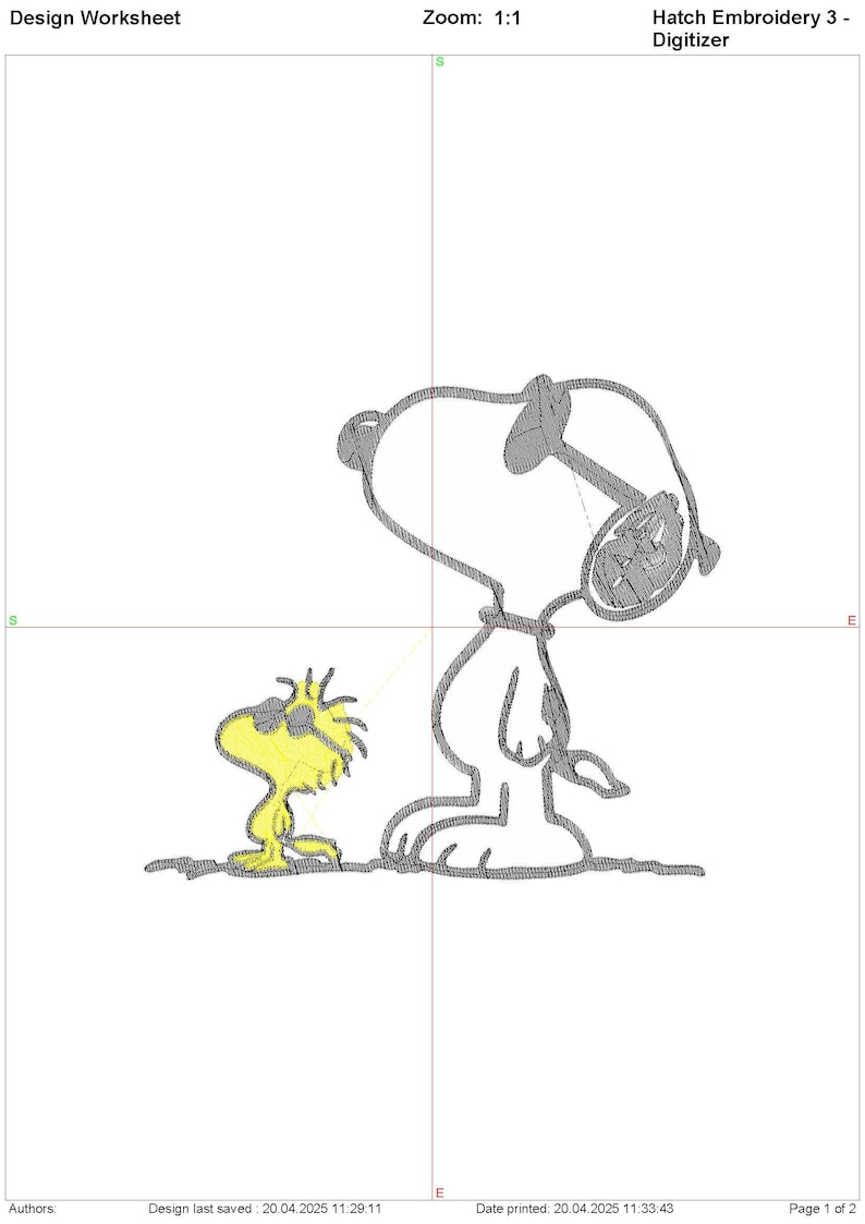 May include: A black and white illustration of Snoopy wearing sunglasses and a yellow bird wearing sunglasses. The bird is standing to the left of Snoopy.