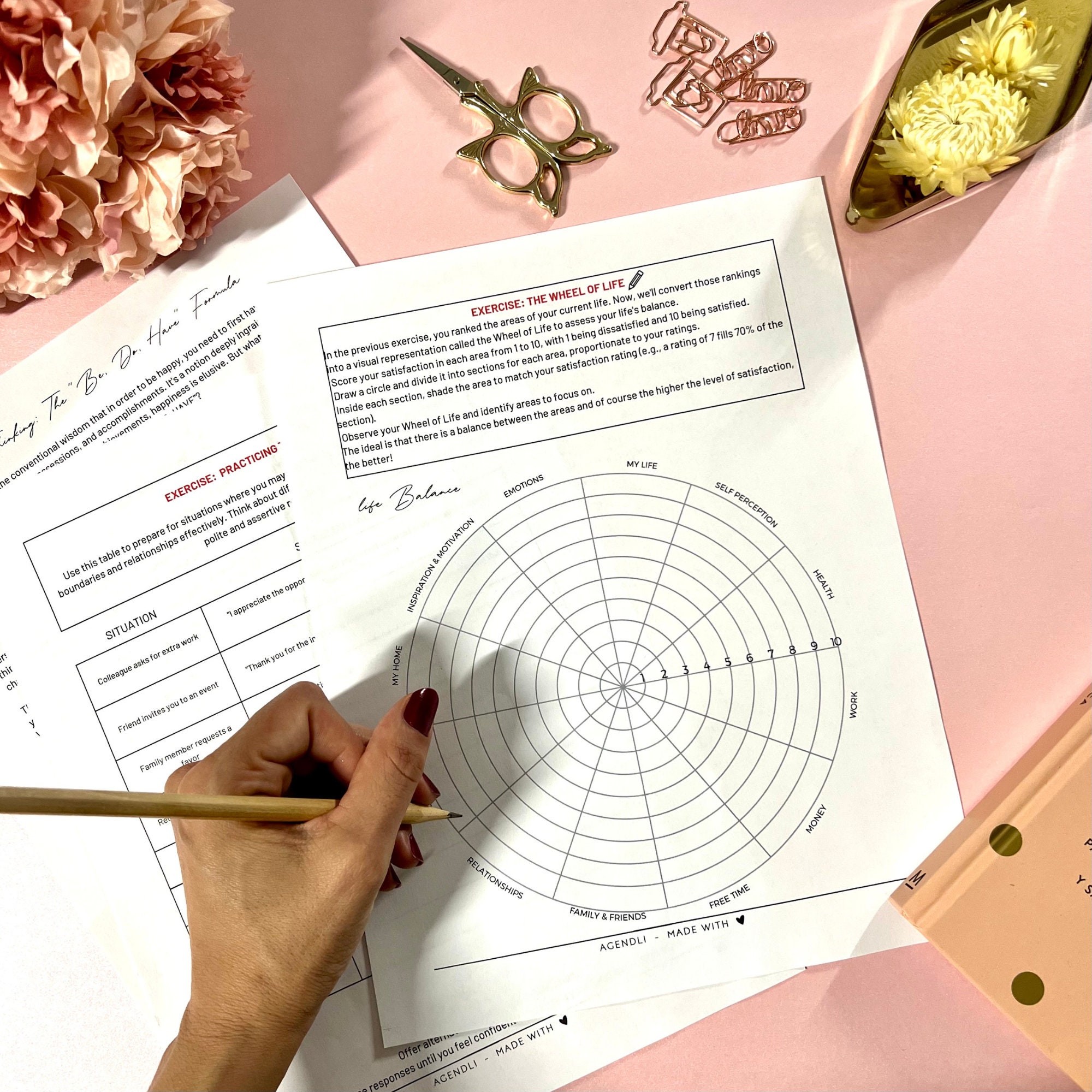 Self Care Workbook, Printable Tool for Stress and Anxiety Relief ...
