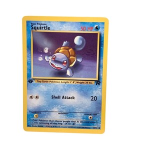 1995 squirtle pokemon card value 68 82 - (68) - Team Rocket You will receive the 1st Edition version of this card. 2001 POKEMON ROCKET - Squirtle