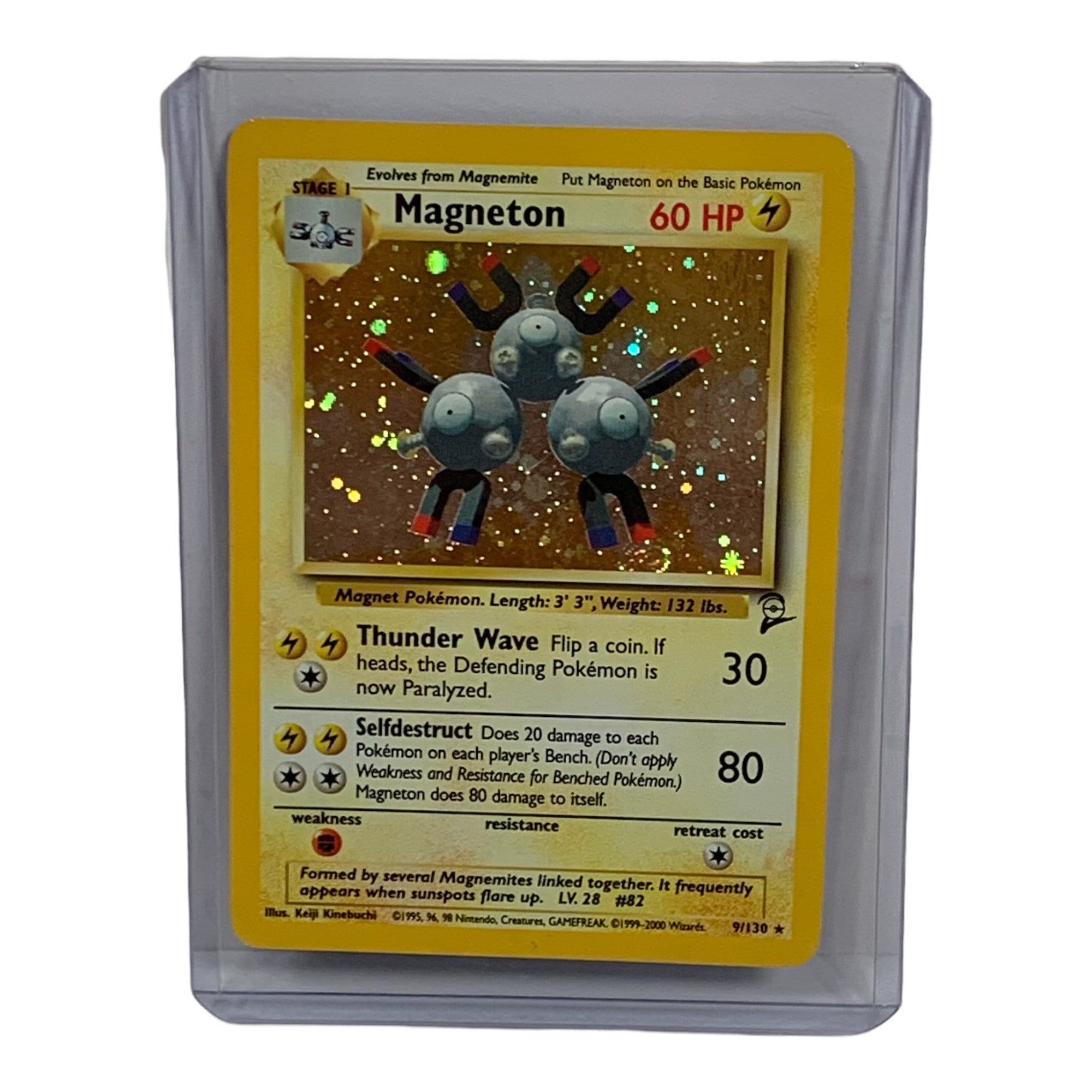 Holo Rare Magneton 9/130 Base Set #2 1999-2000 Wizards of the Coast Vintage  Pokmon TCG Trading Card - Etsy