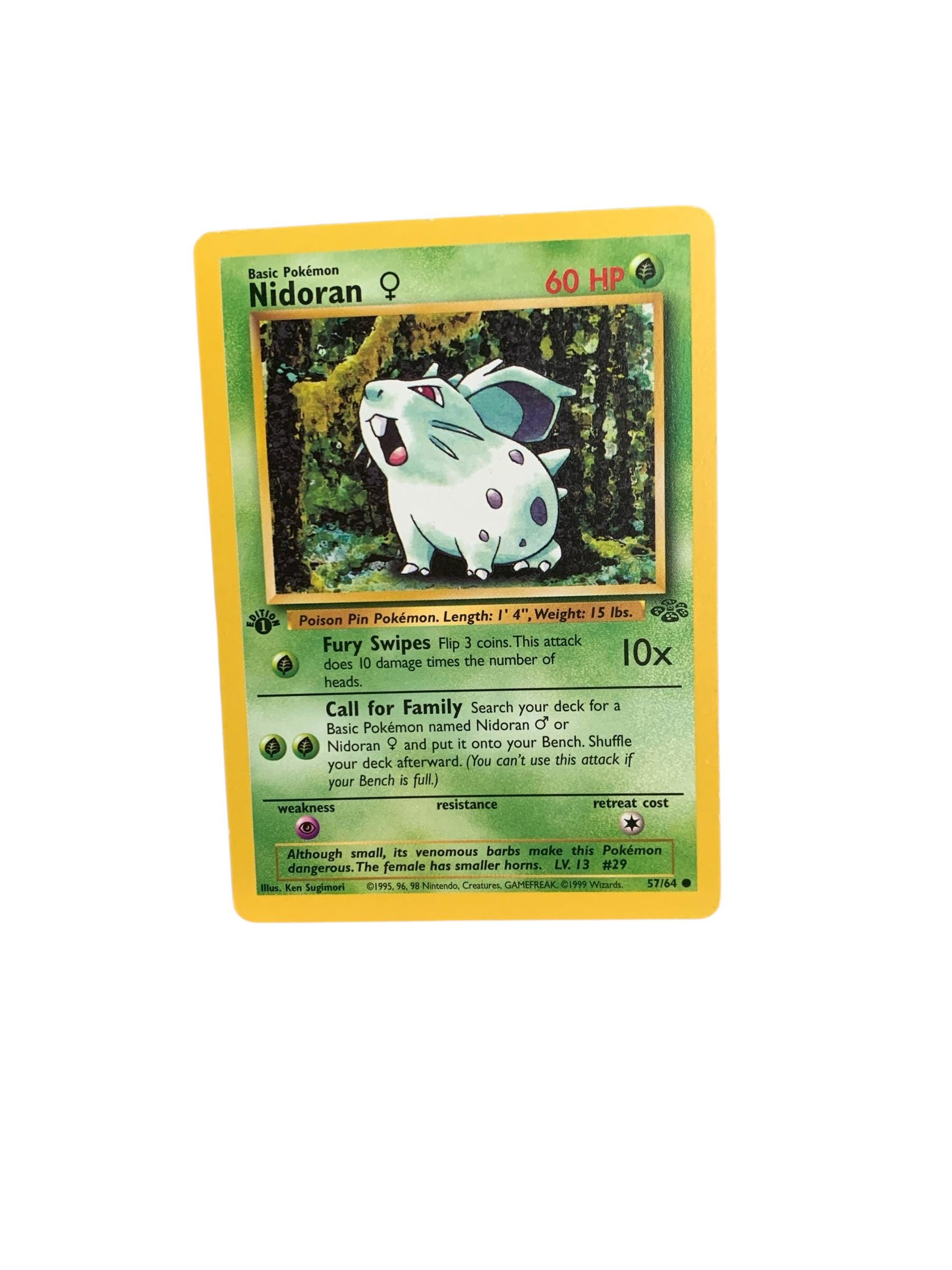 1999 nidoran pokemon card value 2000 Pokemon Classic