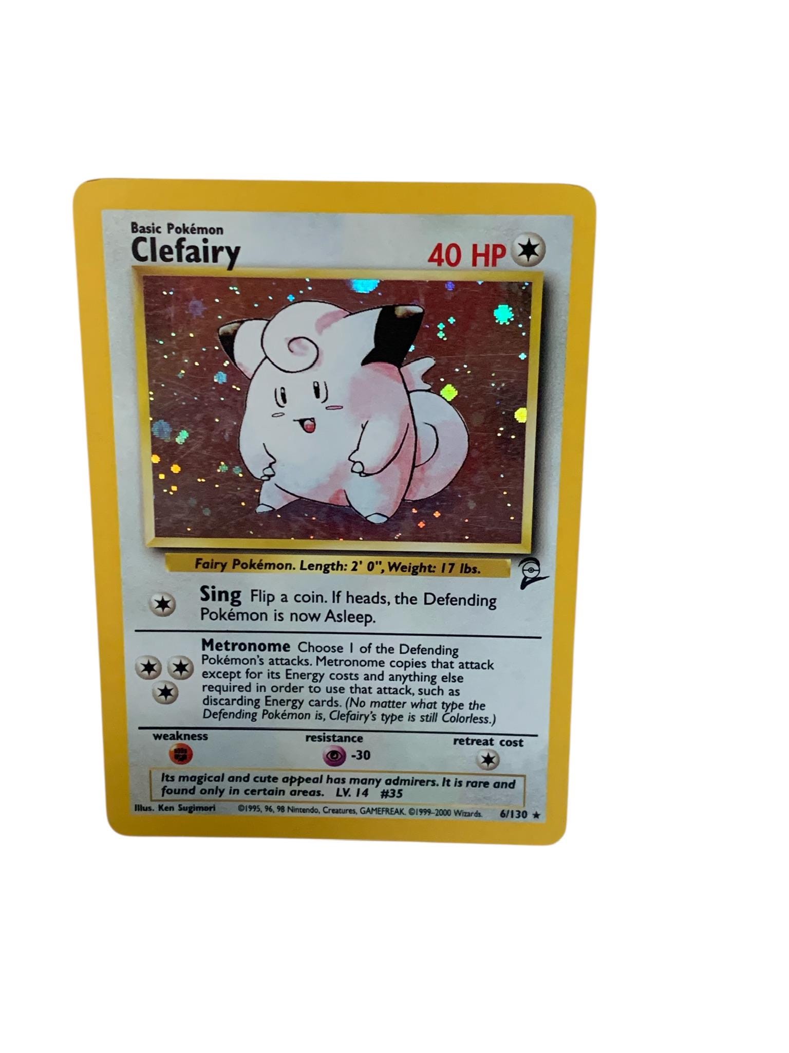 HOLO RARE Clefairy 6/130 Base Set #2 Vintage 2000 Wizards of the Coast Pokmon TCG Card - Etsy HOLO RARE Clefairy 6/130 Base Set #2 Vintage 2000 Wizards of the Coast Pokmon TCG Card - Etsy