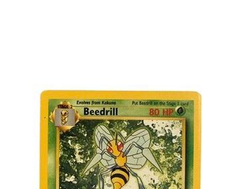 beedrill pokemon card 17 102 Beedrill Base Set 1999 Unlimited Print EX, 17/102 Pokemon Card