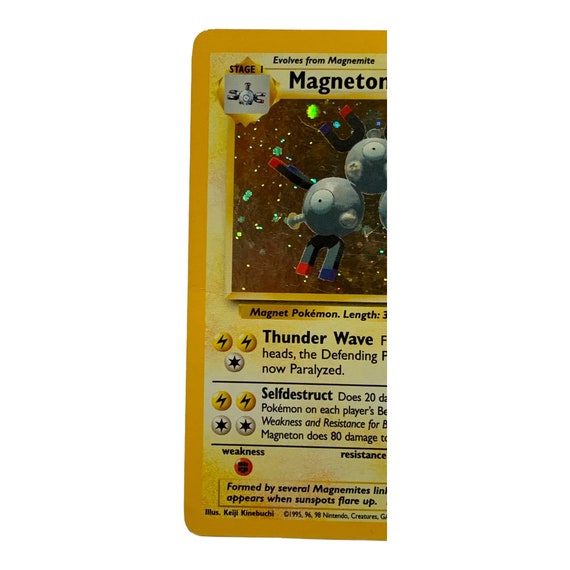 Holo Rare Magneton 9/130 Base Set #2 1999-2000 Wizards of the Coast Vintage Pokmon TCG Trading Card - Etsy Holo Rare Magneton 9/130 Base Set #2 1999-2000 Wizards of the Coast Vintage Pokmon TCG Trading Card - Etsy