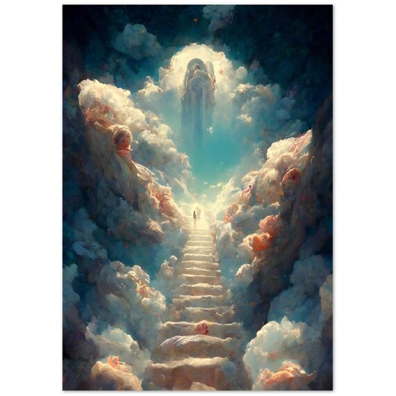 Led Zeppelin Stairway to Heaven Cover Fabric Poster