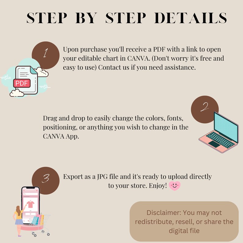 Editable Gildan 1800 Crewneck Size Chart. Customizable Guide Etsy