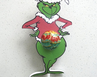 10pk Grinch Lollipop Holders – Fun and Festive Treats for the Holidays!