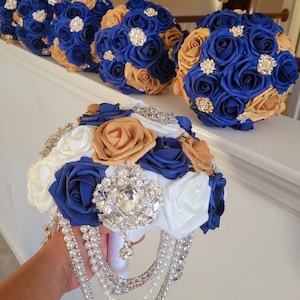 Real touch rose bouquets, wedding broom, wrist corsages, boutonnieres