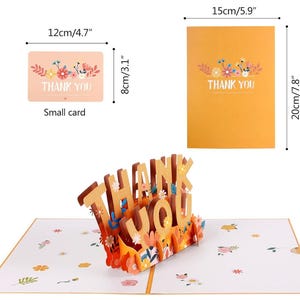 Thank you 3D pop up card