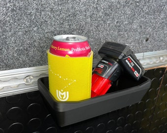 Removable L-Track Storage Container