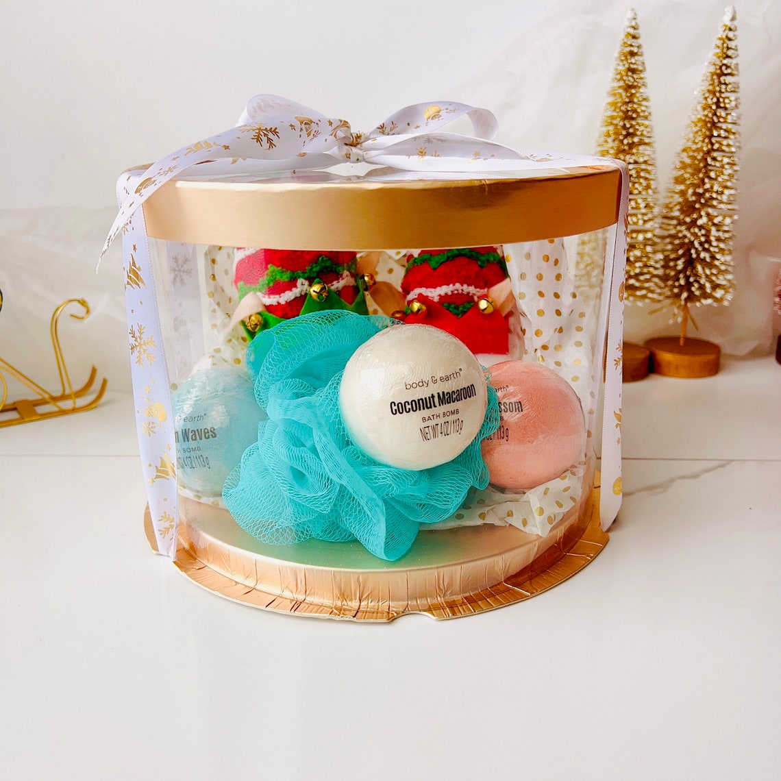 Personalized Christmas Gift Basket for Her Holiday Gift Box Etsy